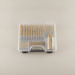 40-Piece Titanium Drill Bit Set