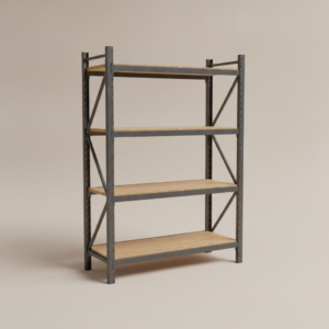 4-Shelf Heavy-Duty Steel Shelving Unit