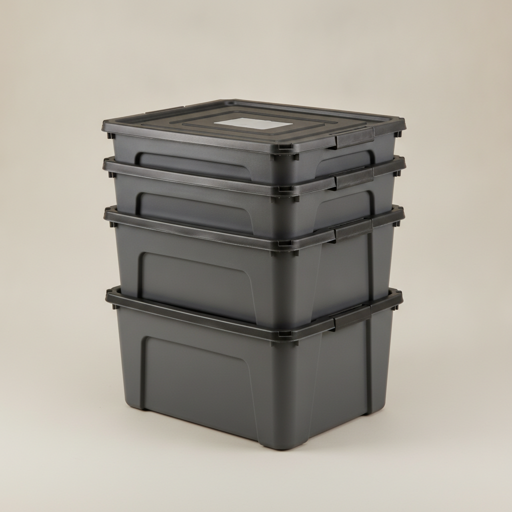 27-Gallon Stackable Storage Tote (4-Pack)